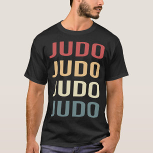 T-shirt Texte Rétro Judo