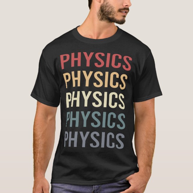 T-shirt Texte Rétro Physique (Devant)