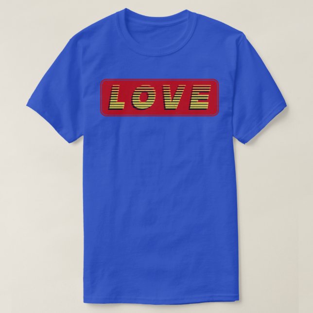 T-shirt Texte Rétro Vintage Amour (Design devant)