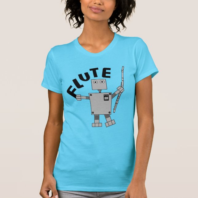 T-shirt Texte Robot de flux (Devant)