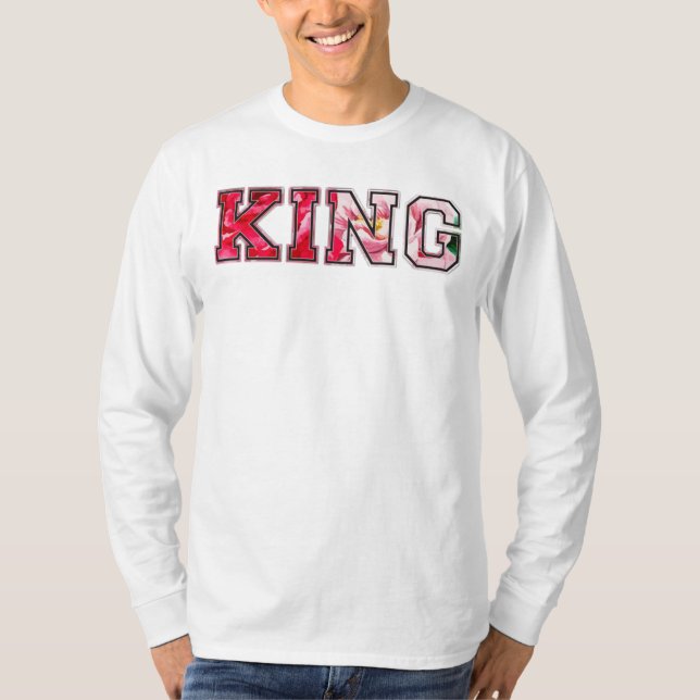 T-shirt texte roi lettrage style graffiti (Devant)