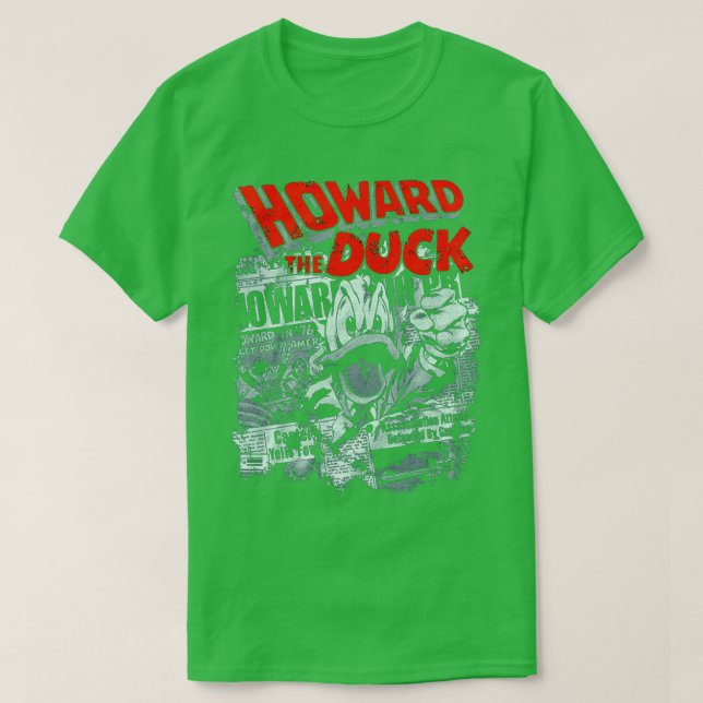 T-shirt Texte rouge Howard art le cadeau Canard pour les f (Design devant)