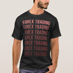T-shirt Texte Rouge pour Trader le Forex
