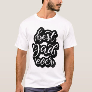 T-shirt Texte simple Meilleur papa jamais Cadeaux uniques
