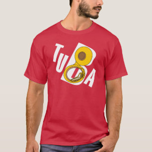 T-shirt Texte Tuba incliné