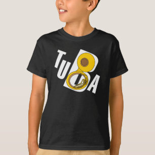 T-shirt Texte Tuba incliné