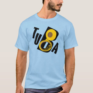 T-shirt Texte Tuba incliné