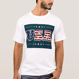 T-shirt Texte USA