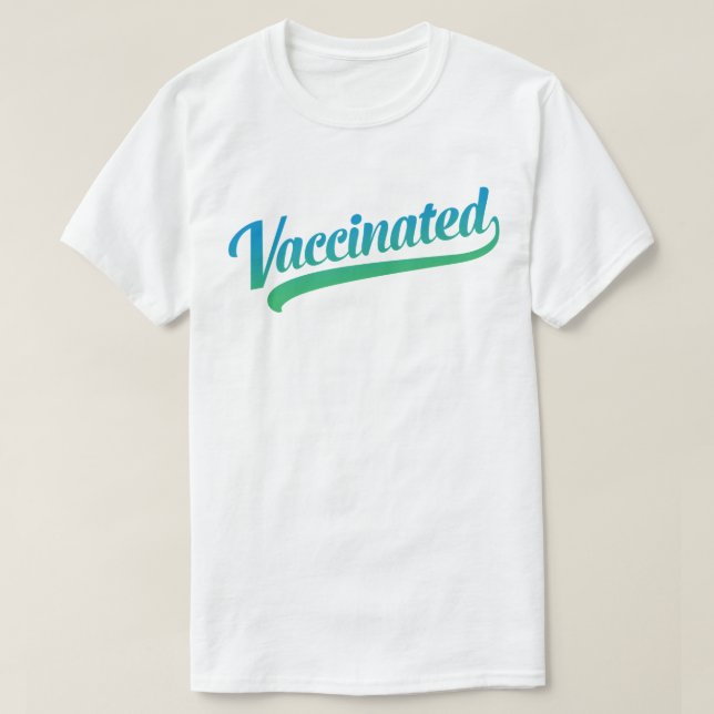 T-shirt Texte vacciné (Design devant)