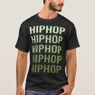 T-shirt Texte vert Hip Hop Hiphop