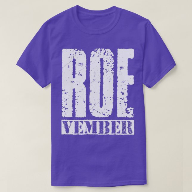 T-shirt Texte Vintage blanc Roevember (Design devant)