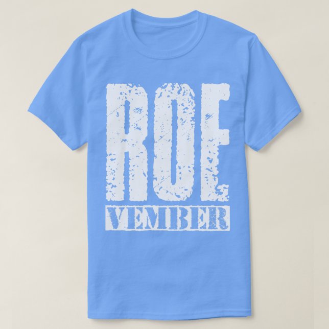 T-shirt Texte Vintage blanc Roevember (Design devant)