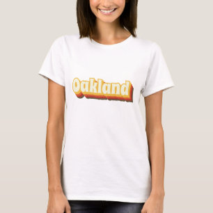 T-shirt Texte Vintage rétro Oakland