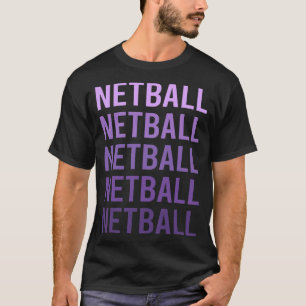 T-shirt Texte Violet Netball