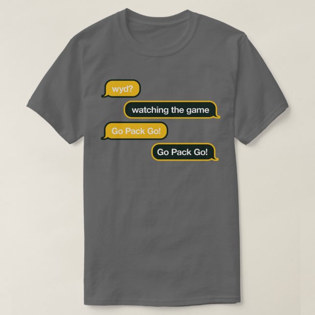 T-shirt Texte WYD Packers (Design devant)