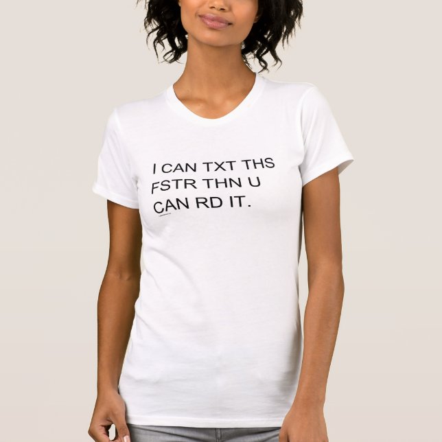 T-shirt Texter rapide femmes (Devant)