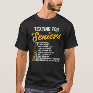 T-shirt Textes Pour Aînés Amusants Eldera 70e Anniversaire
