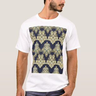 T-shirt Textile Asiatique : Floral Paisley Illustration