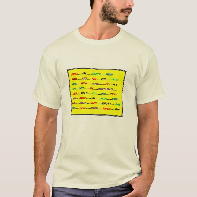 T-shirt TEXTING (Devant)