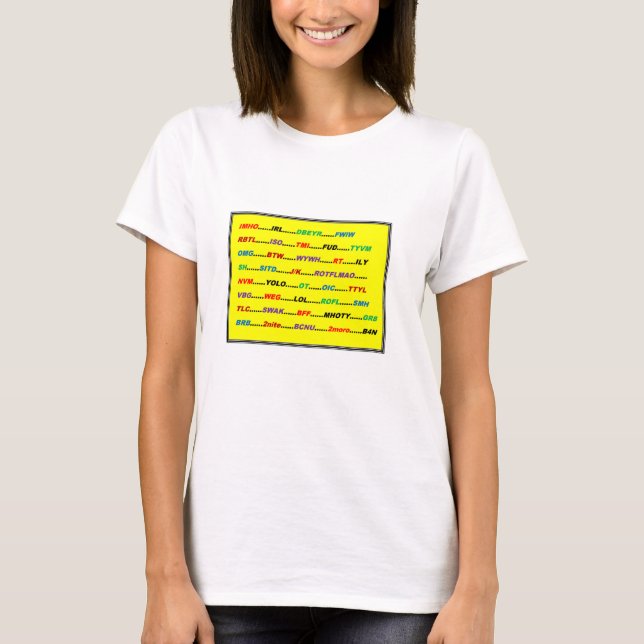 T-shirt TEXTING (Devant)