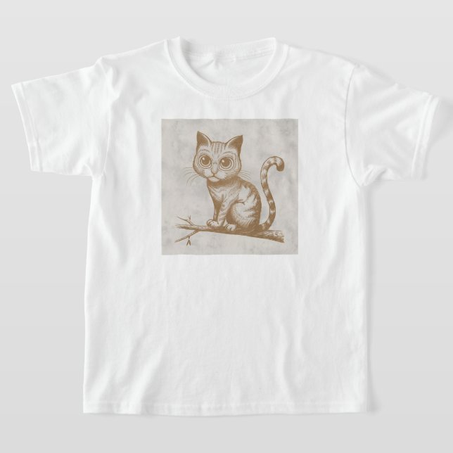 T-shirt Texture de chats en rétro 90 designs (Poser)