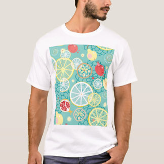T-shirt Texture de fruits, Arrière - plan vibrant.