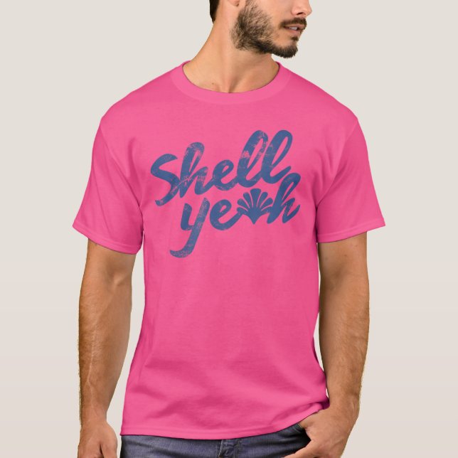 T-shirt Texture de plage Shell Yeah (Devant)