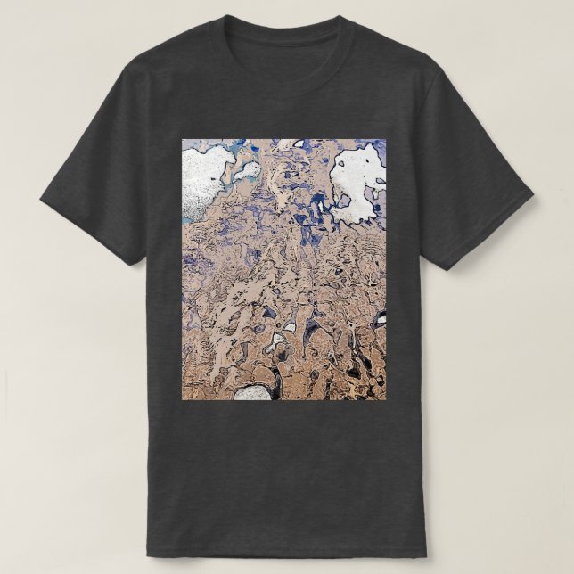 T-shirt Texture de style géologique 4 (Design devant)