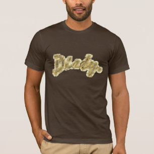 T-shirt Texture de tache de boue marron terreuse robuste