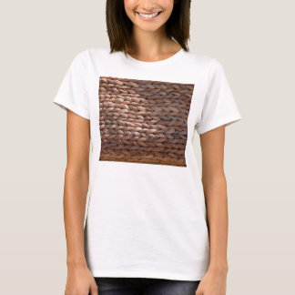 T-shirt Texture du panier tissé