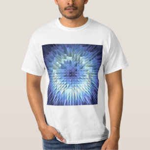 T-shirt texture géométrique abstraite de poligonal