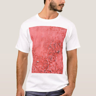 T-shirt Texture vintage du mur de fer rouillé