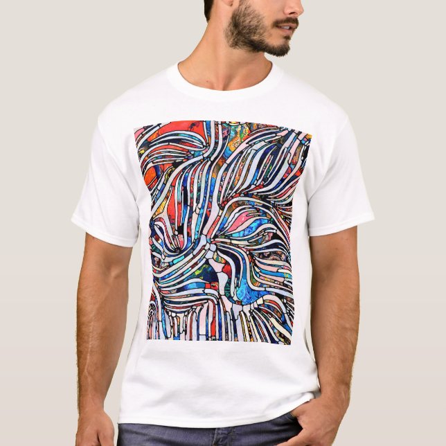 T-shirt Textures brisées : Unité de verre tendue (Devant)