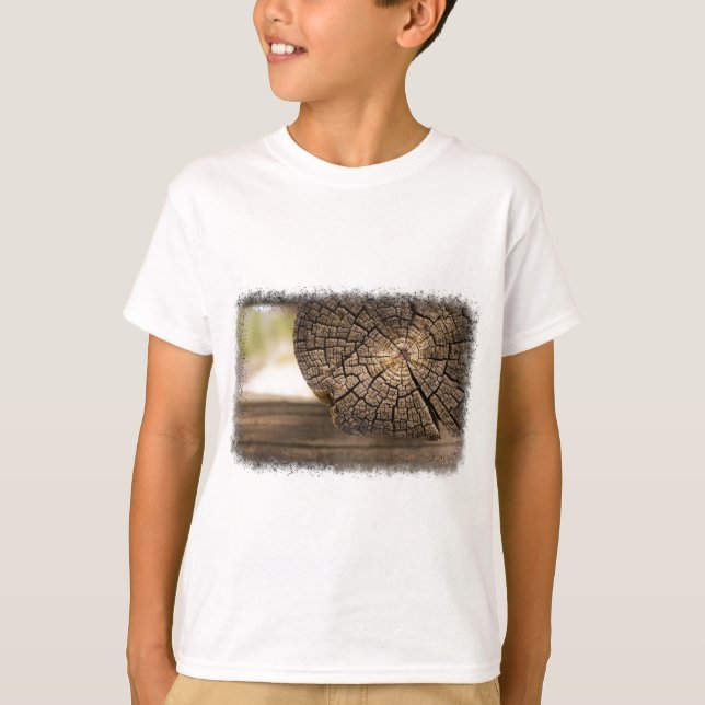 T-shirt Textures en bois Cabine (Devant)