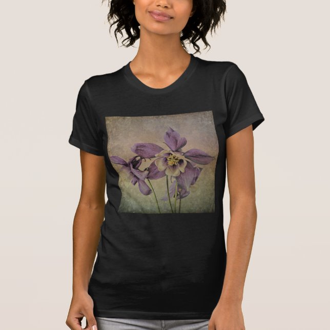 T-shirt Texturisé sensible d'ancolie. (Devant)