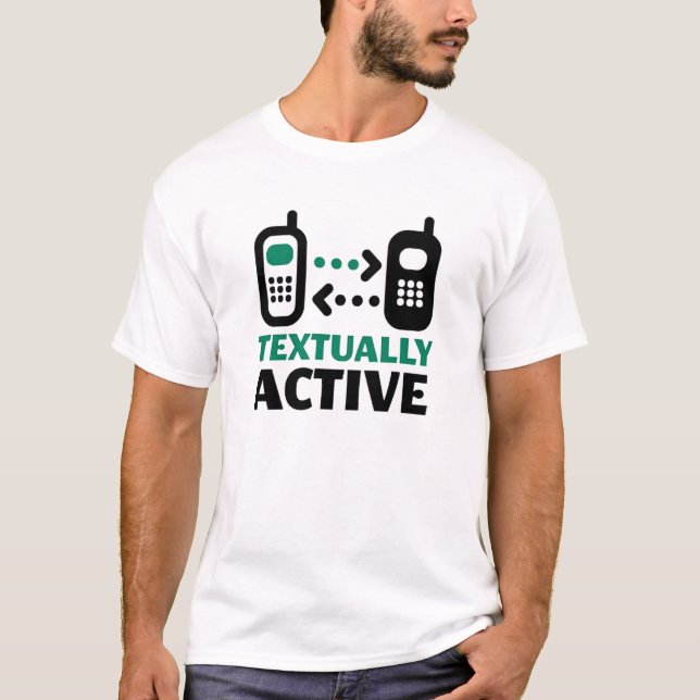 T-shirt texually active (Devant)