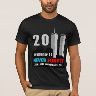 T-shirt Th des 9/11 septembre 11 - 10ème anniversaire WTC