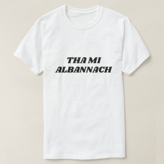 T-shirt Tha mi Albannach, je suis écossais en gaélique éco