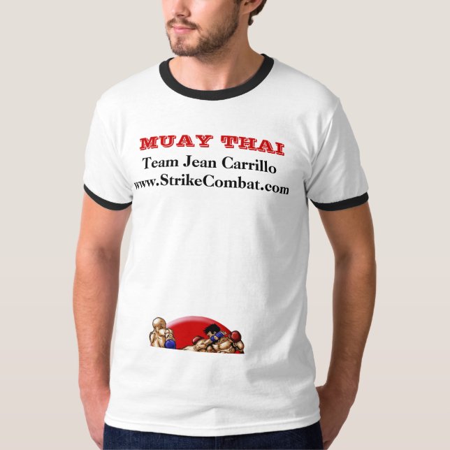 T-shirt thai_kick_logo, équipe Jean Carrillowww.StrikeCom… (Devant)