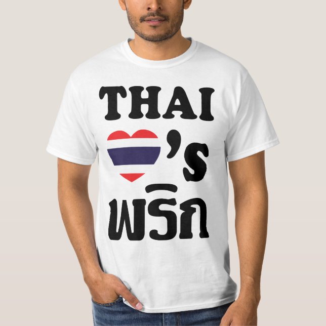 T-SHIRT THAI LOVES PHRIK (CHILI) (Devant)