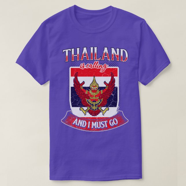 T-shirt Thailand is calling and I must go (Design devant)