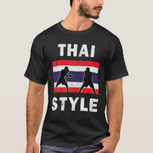 T-shirt Thaïlande Drapeau Thai Boxing Club Vintage