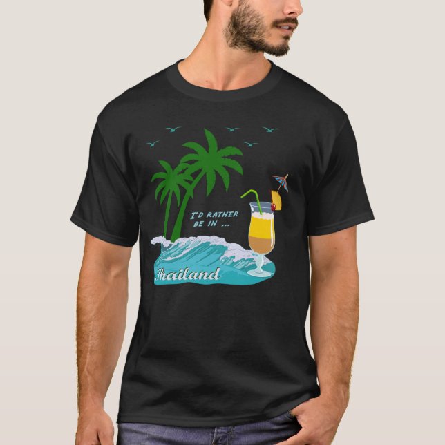 T-shirt Thaïlande Phuket Koh Samui Phangan Phi Phi Pattaya (Devant)