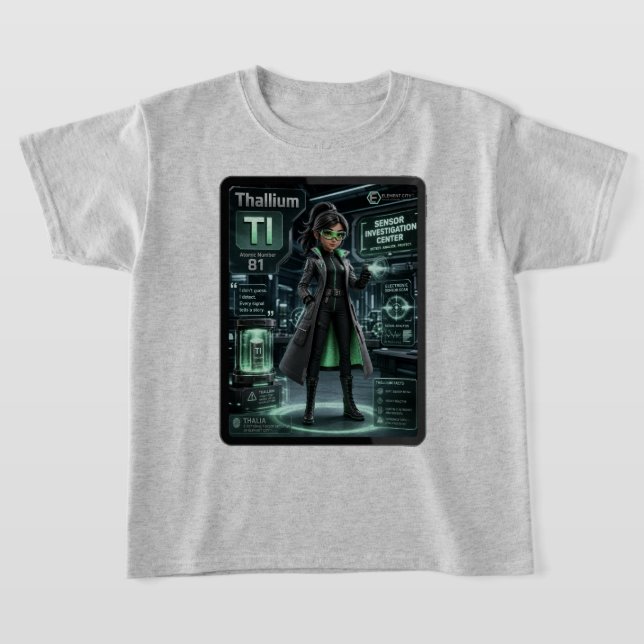 T-shirt Thallium (Tl) – Collection ATOMIVRA™ (Poser)