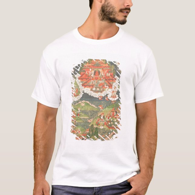 T-shirt Thangka du paradis d'Amitabha (Devant)