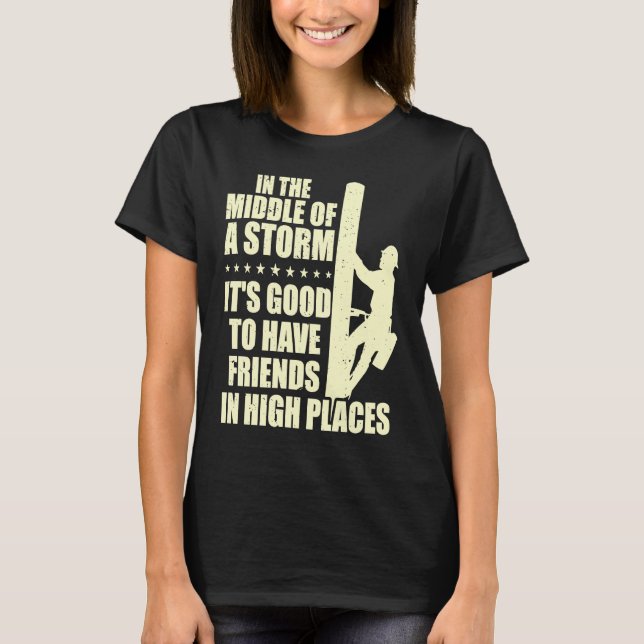 T-shirt Thank A Lineman Quote Electrical Lineman Electrici (Devant)