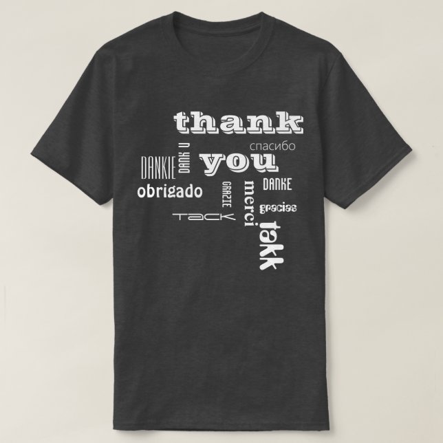 T-shirt thank you (Design devant)