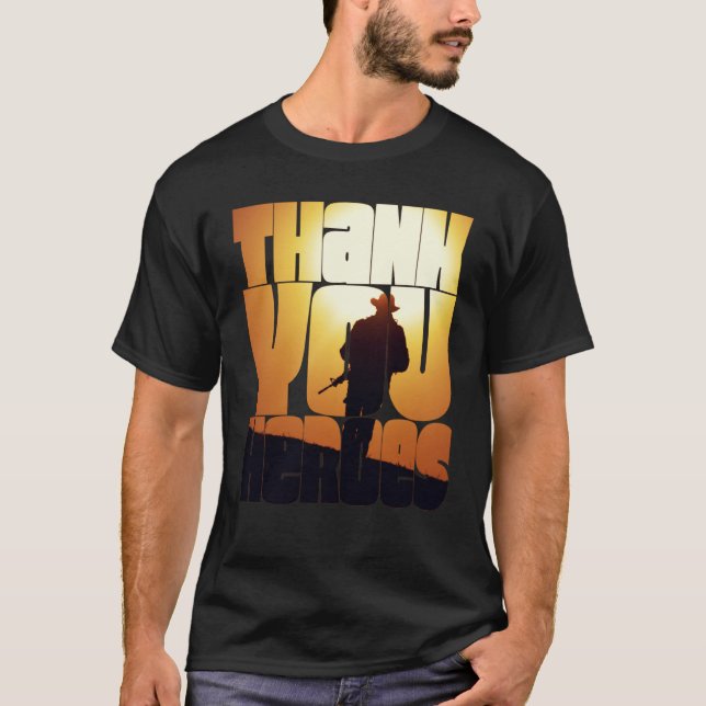 T-shirt Thank You Heroes  6 (Devant)