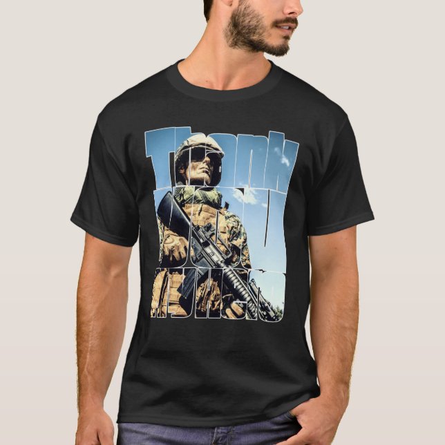 T-shirt Thank You My Hero Military Veteran  6 (Devant)