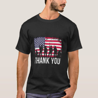 T-shirt Thank You Us Flag